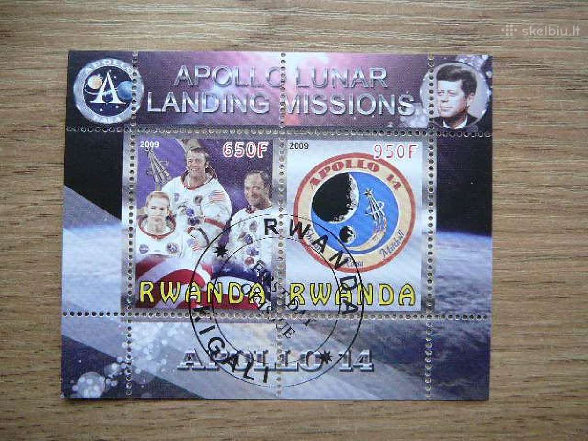Apollo 14 Kosmosas Ruanda 2009 antsp. s362