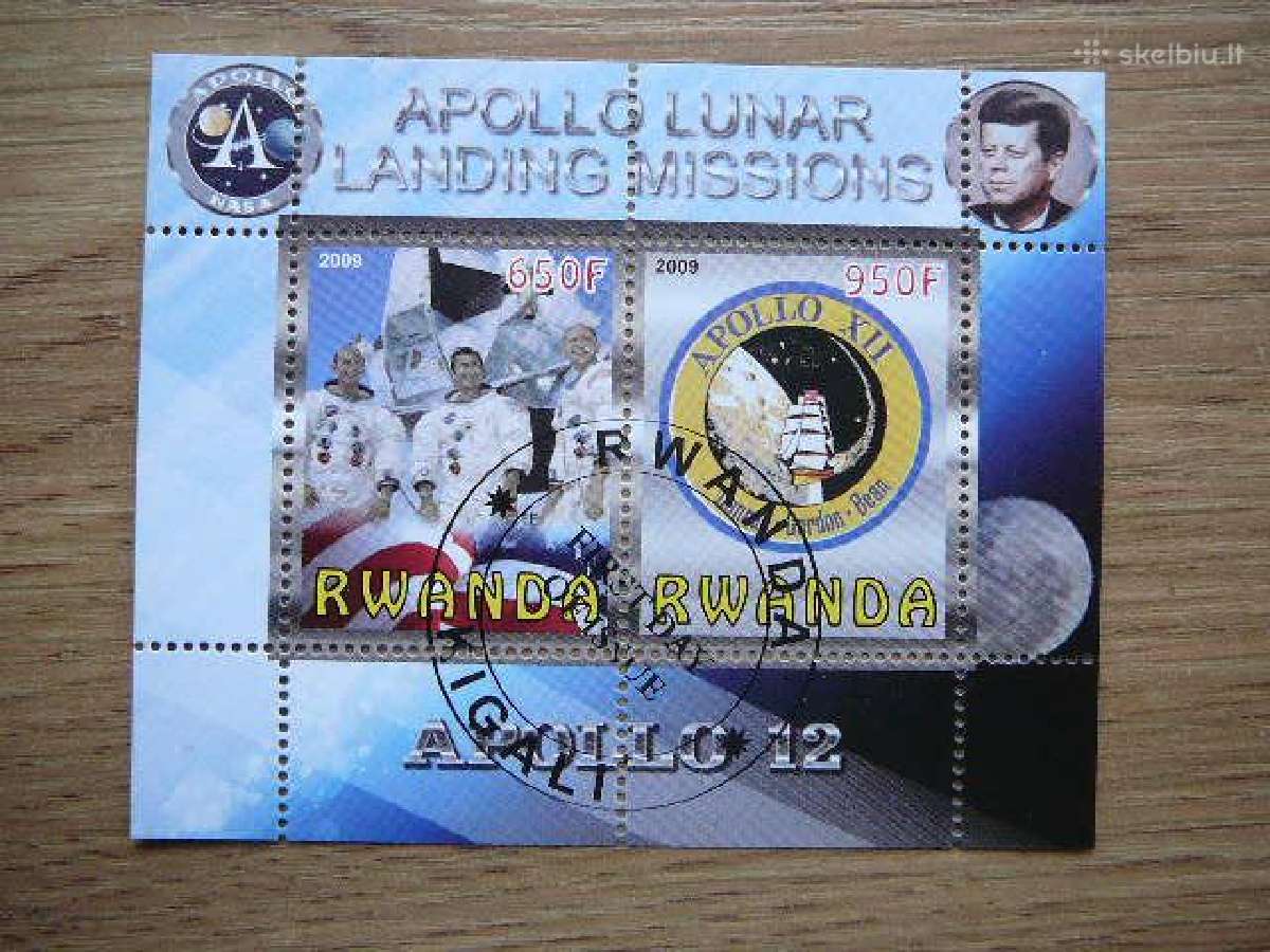 Apollo 12 Kosmosas Ruanda 2009 antsp. s361