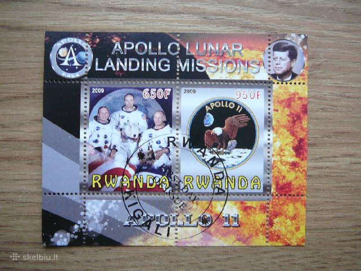 Apollo 11 Kosmosas Ruanda 2009 antsp. s360