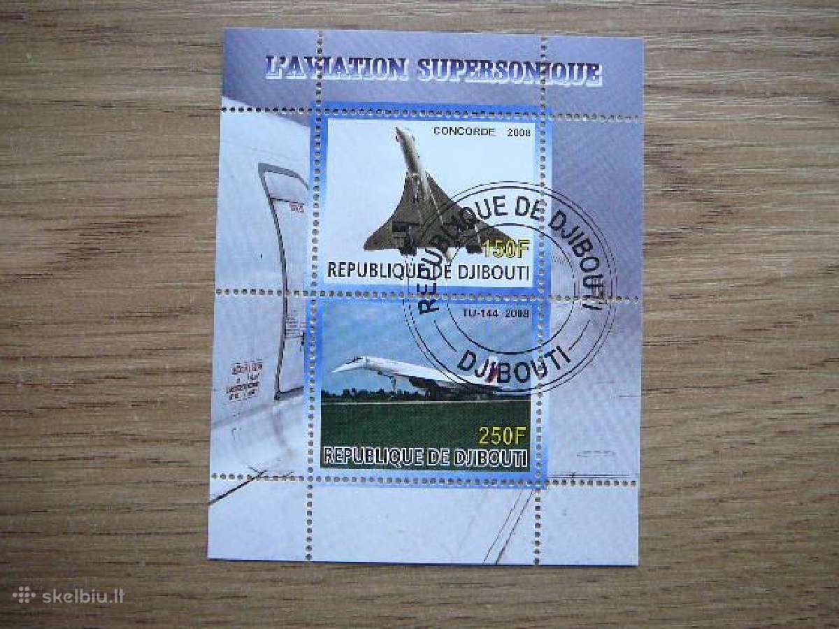 Lektuvai Concorde Tu-144 Dzibutis 2008 antsp. s359