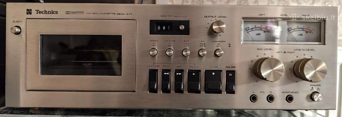 Kasetine deka Technics 671 - nuotraukos Nr. 4