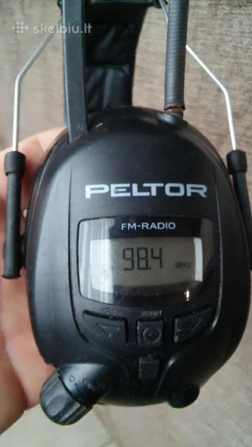 Peltor darbines ausines su fm