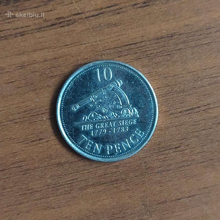 10 ( ten ) pence 2013 Gibraltar - nuotraukos Nr. 2
