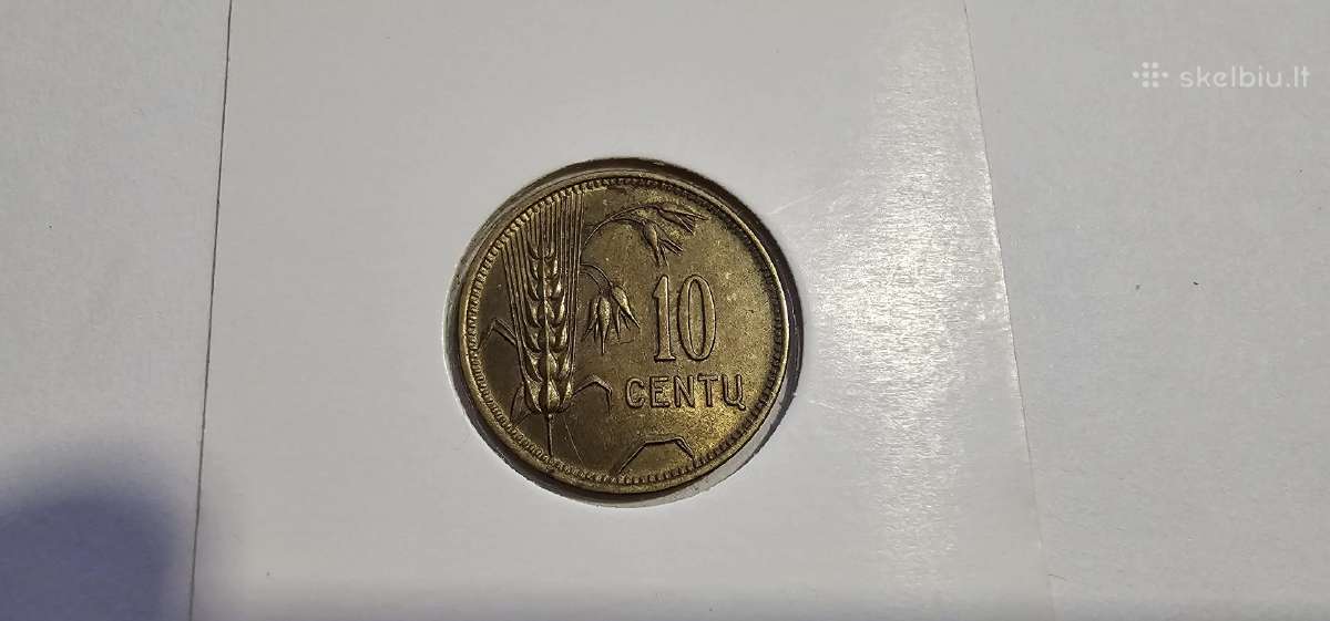 1925 10 centu Unc su kalyklos blizgesiu
