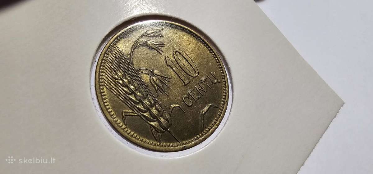 1925 10 centu Unc su kalyklos blizgesiu - nuotraukos Nr. 2