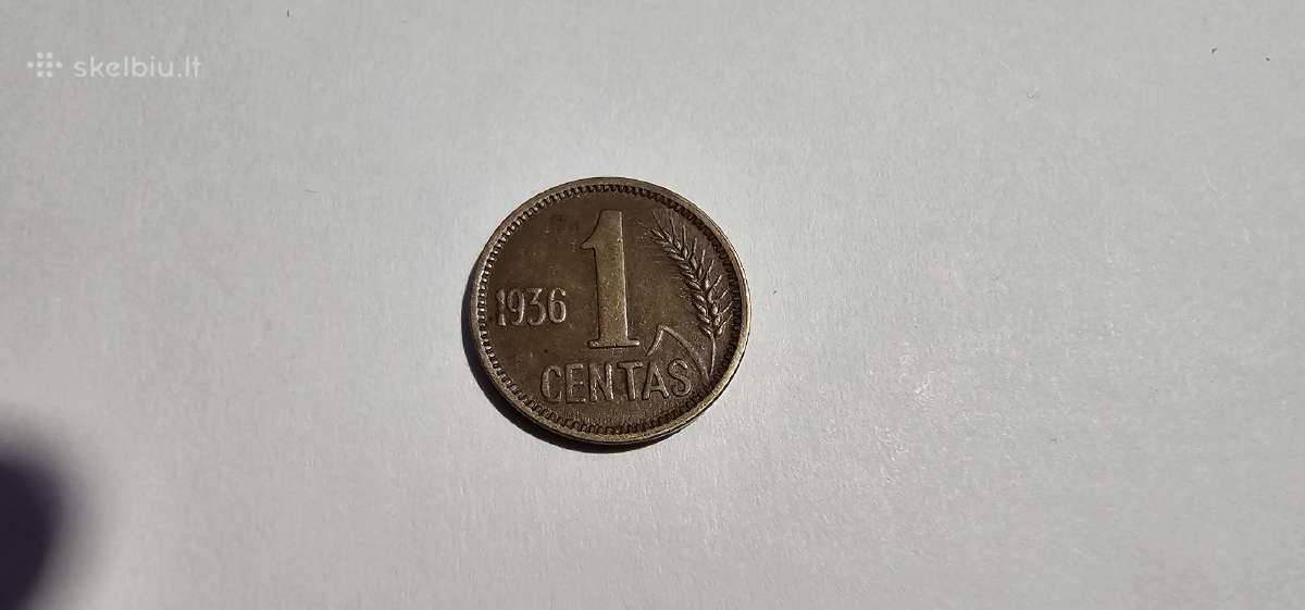 1936 1 centas