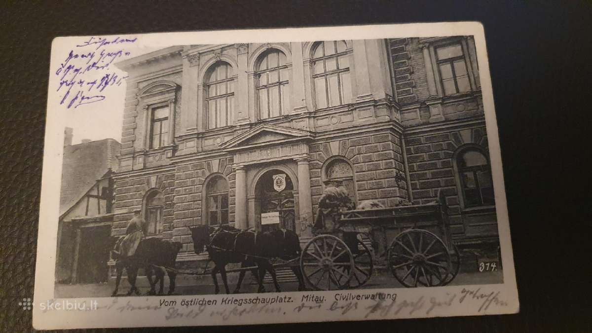 Senas atvirukas Mitau / Jelgava 1916 m.