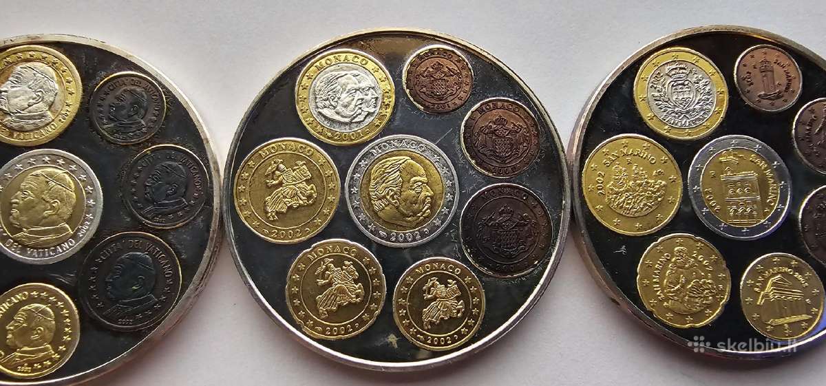 2002 3 oz Vatikanas Monakas San Marinas - nuotraukos Nr. 3