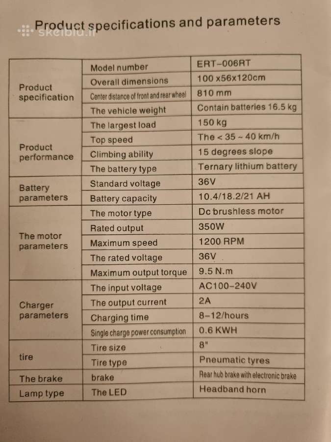 Parduodami mažai naudoti elektriniai paspirtukai - nuotraukos Nr. 4