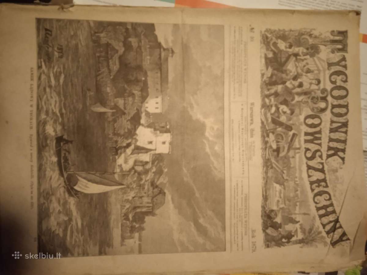 1879 metu laikrasciai su graviurom - nuotraukos Nr. 9