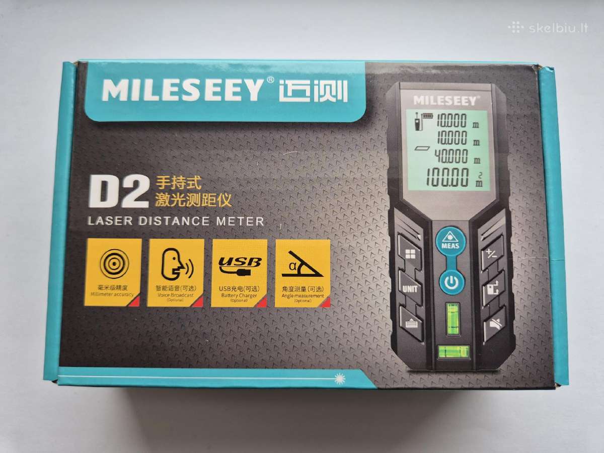 Parduodu naują Mileseey lazerinį atstumo matuoklį - nuotraukos Nr. 2