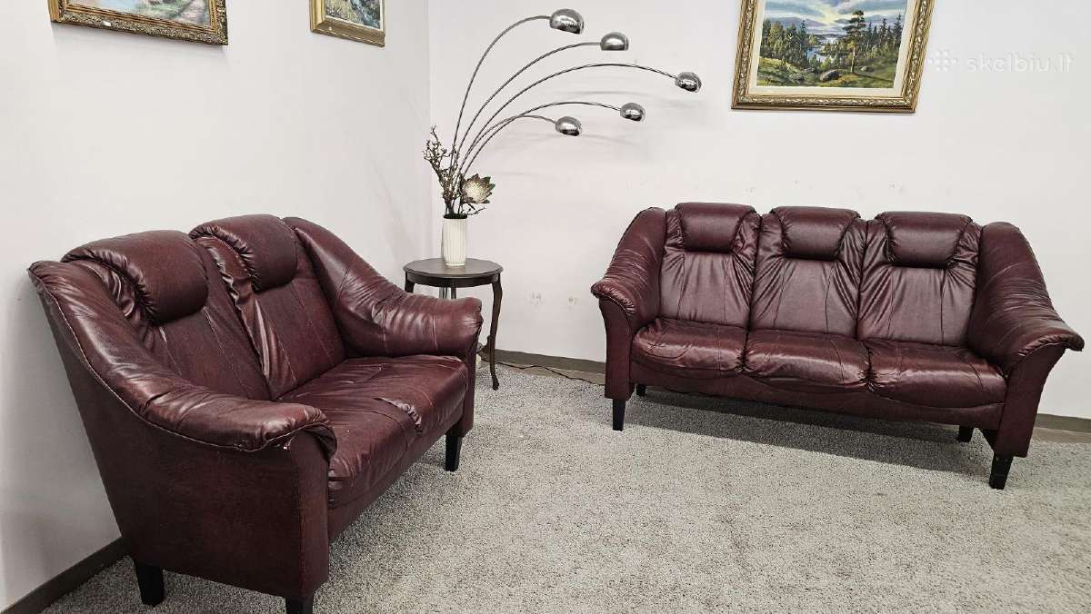 Natūralios odos komplektas