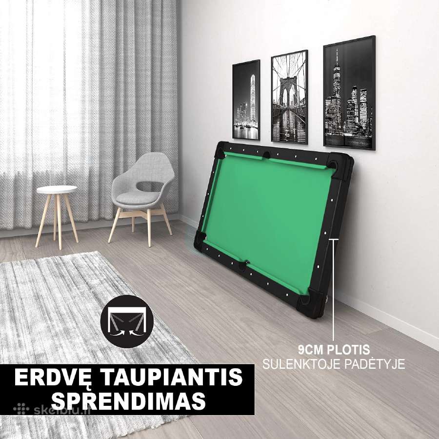 Pulo stalas Green Folden 7 pėdų su kompl. - nuotraukos Nr. 3