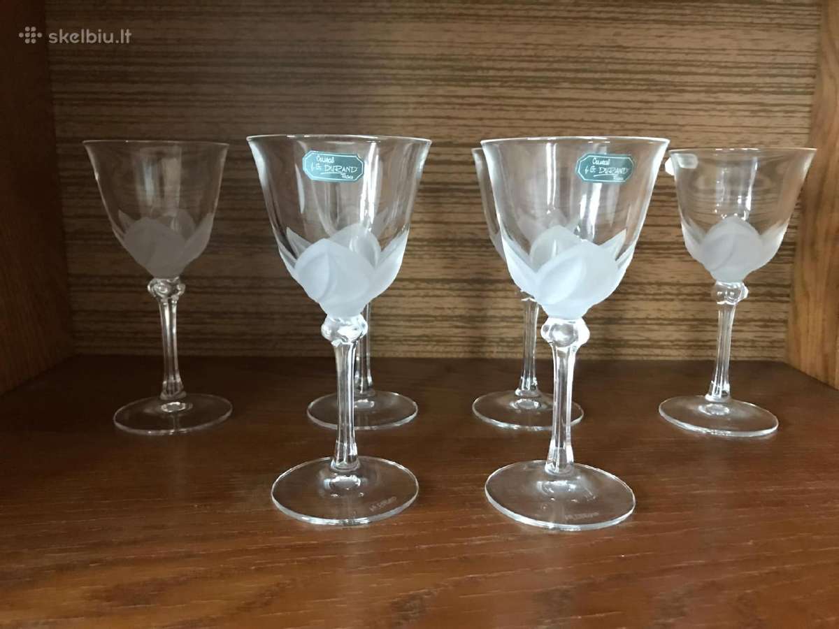 J.g Durand Crystal Vyno taurės Prancūzija 6vnt. - nuotraukos Nr. 2