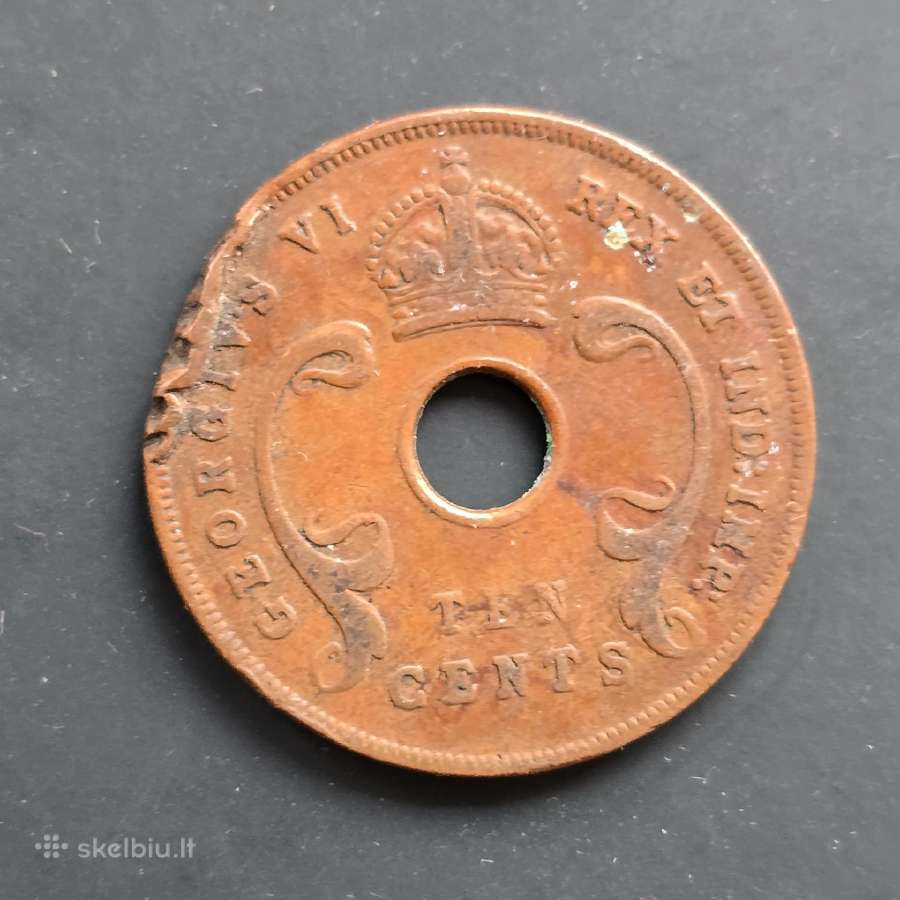 Rytu Afrika 1942 10 cents Bronze - nuotraukos Nr. 2