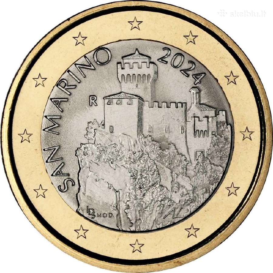 San Marino 2024 apyvartinės Unc monetos - nuotraukos Nr. 5