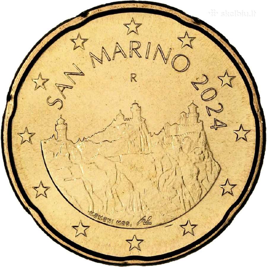 San Marino 2024 apyvartinės Unc monetos - nuotraukos Nr. 8