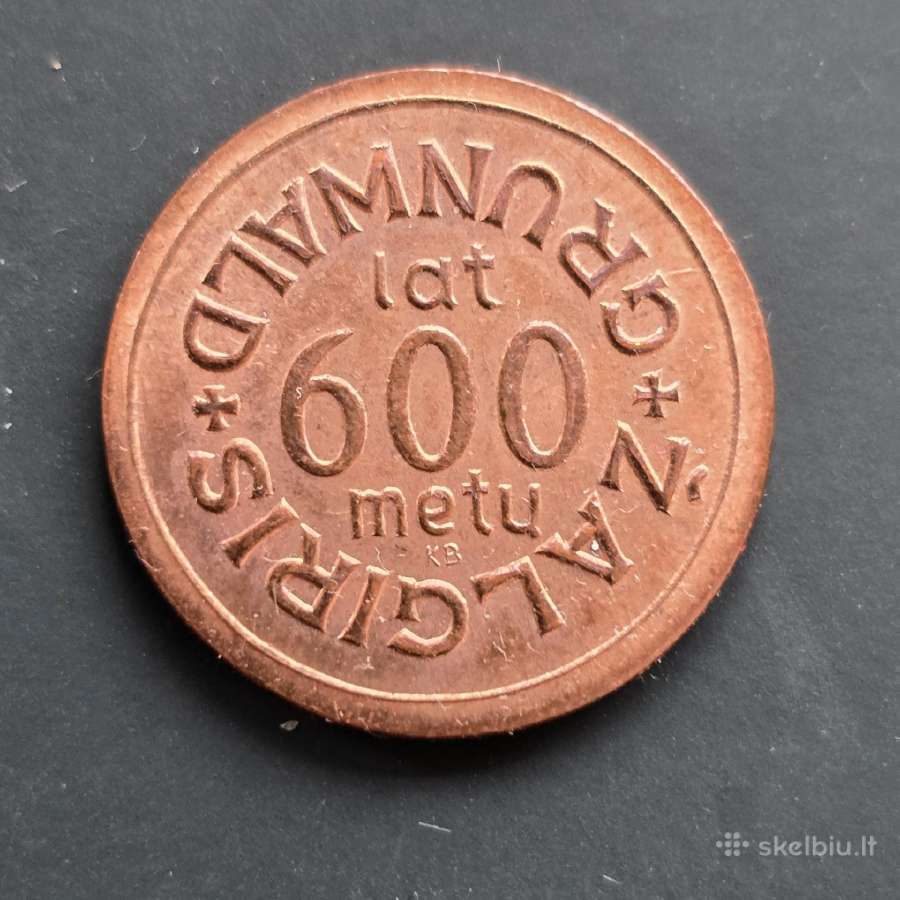 Žetonas 600m Žalgirio mūšiui (Grunwald)