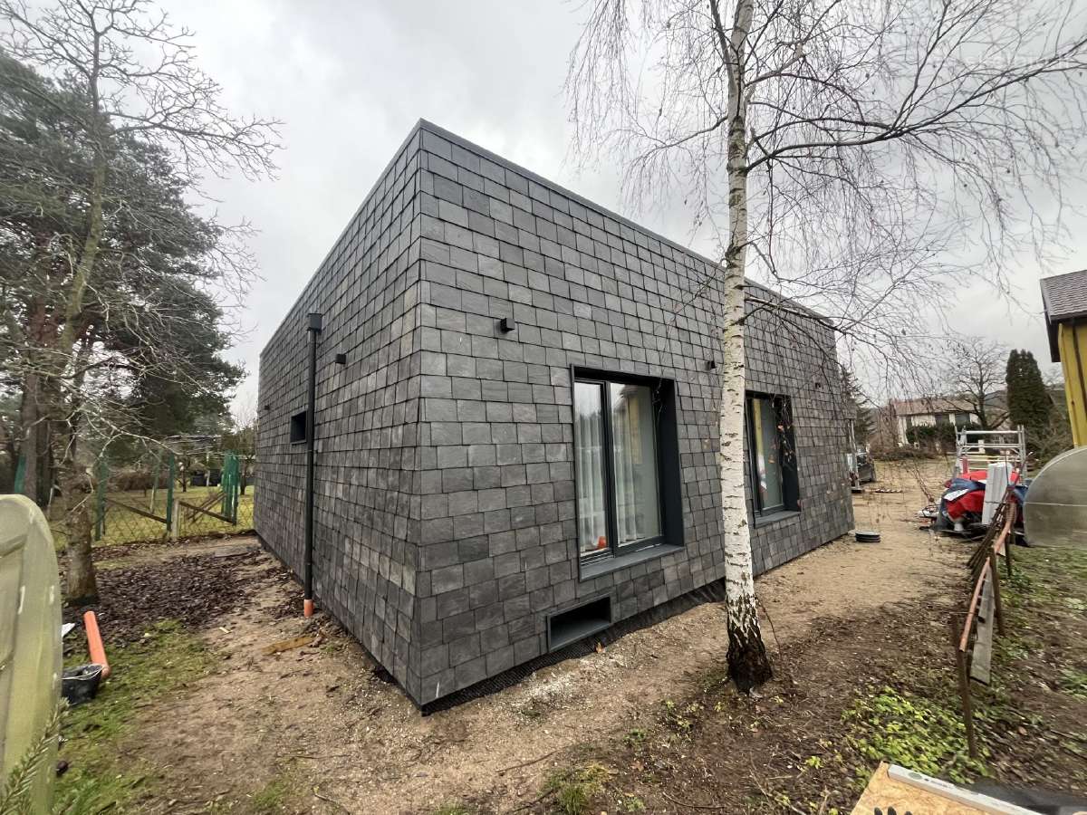 Fasadų šiltinimo ir skalūno montavimo darbai - nuotraukos Nr. 7