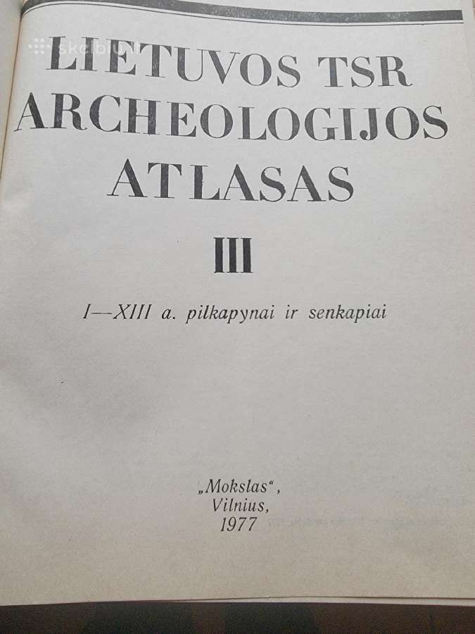 Lietuvos Tsr archeologijos atlasas - nuotraukos Nr. 3