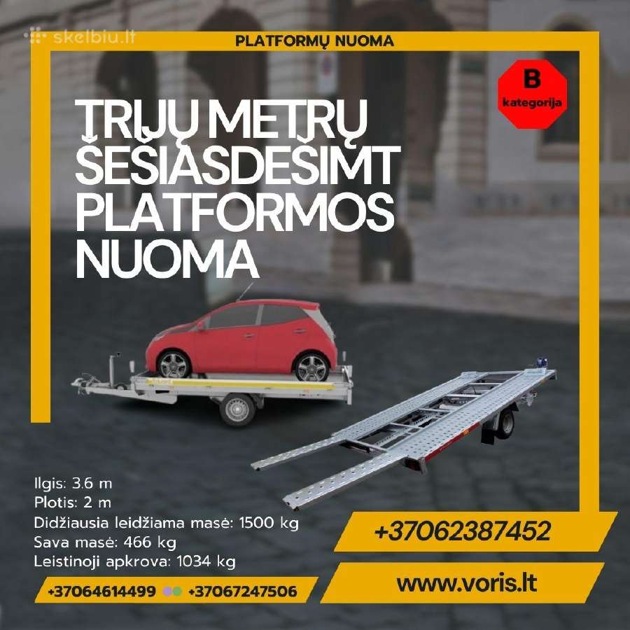 Platformu , traliuku ir priekabu Nuoma ! - nuotraukos Nr. 36