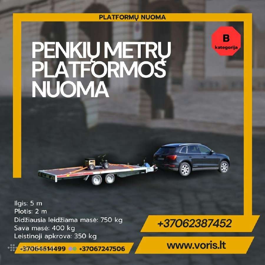 Platformu , traliuku ir priekabu Nuoma ! - nuotraukos Nr. 10