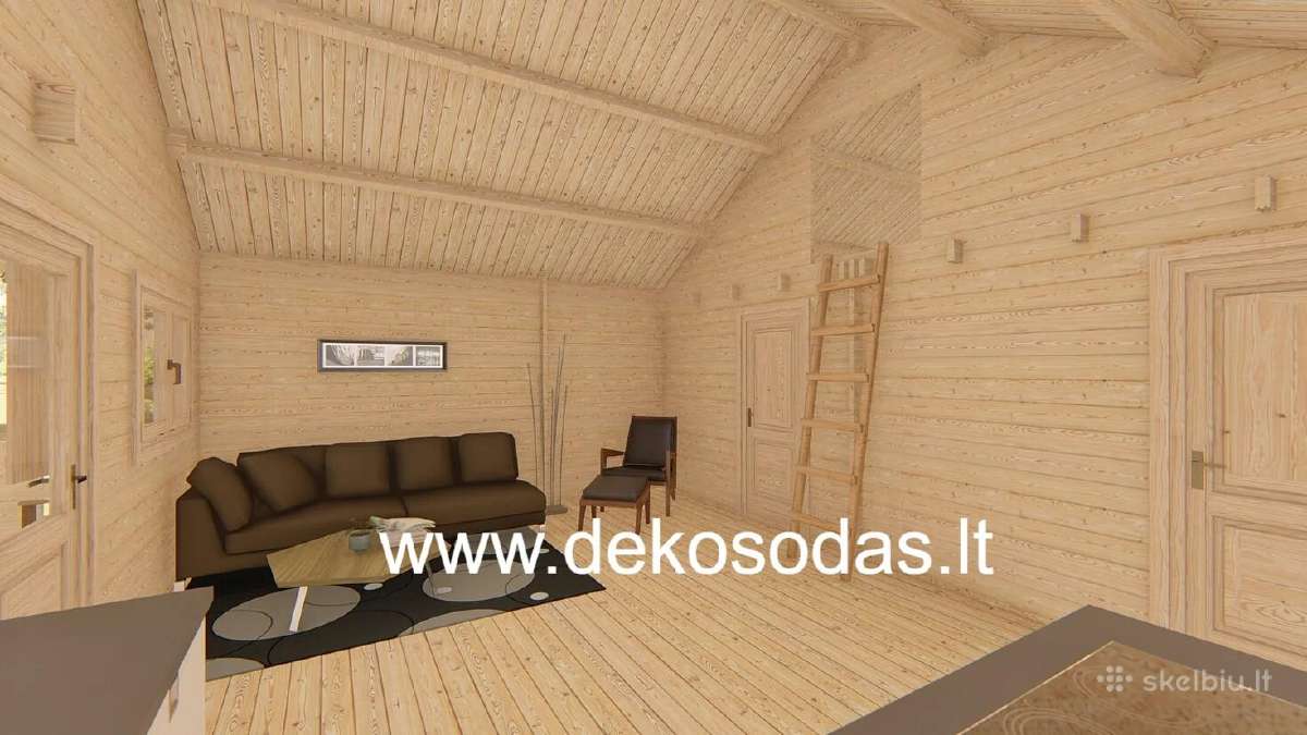 Medinis sodo namelis Maxi Lora 6x8 - nuotraukos Nr. 3