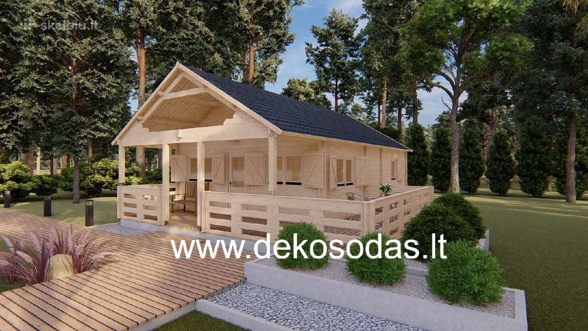 Medinis sodo namelis Maxi Lora 6x8