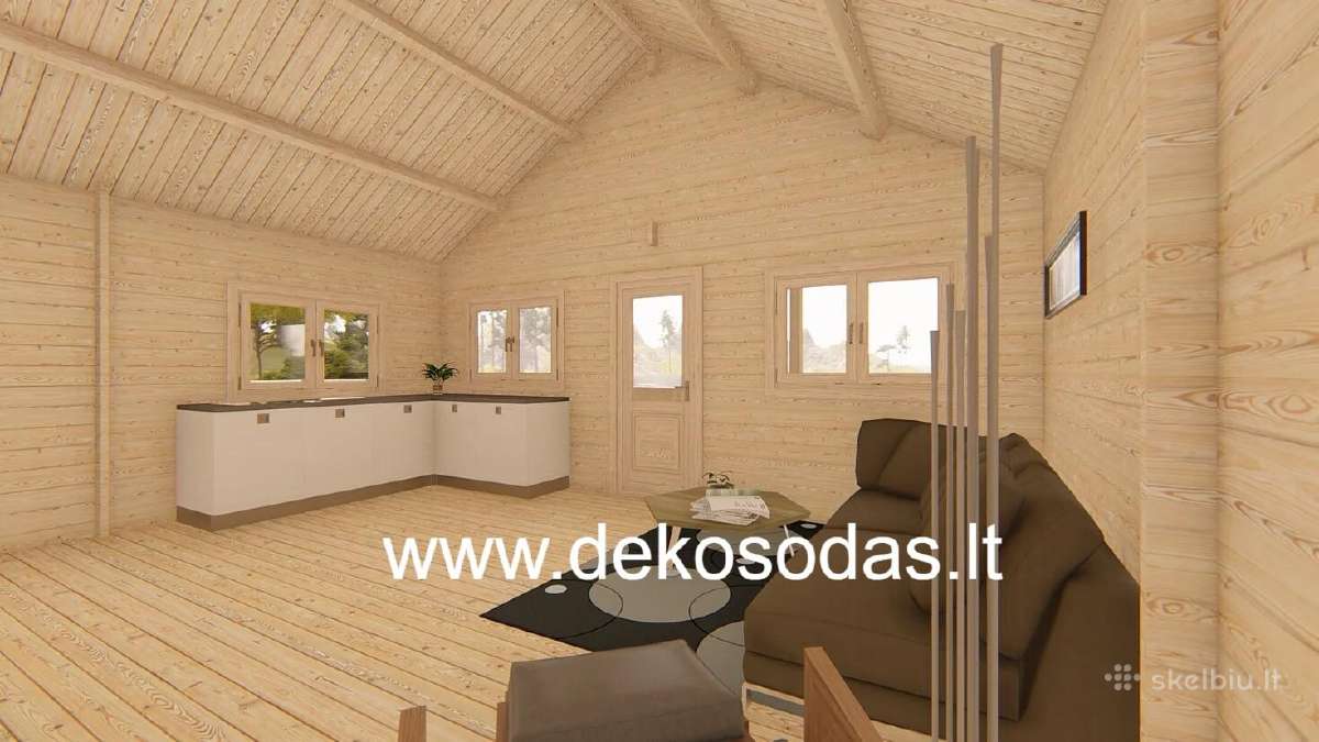 Medinis sodo namelis Maxi Lora 6x8 - nuotraukos Nr. 5