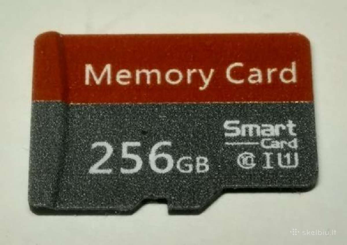 Memory Card, 256 GB, Smart Card, Class 10, nauja - nuotraukos Nr. 2