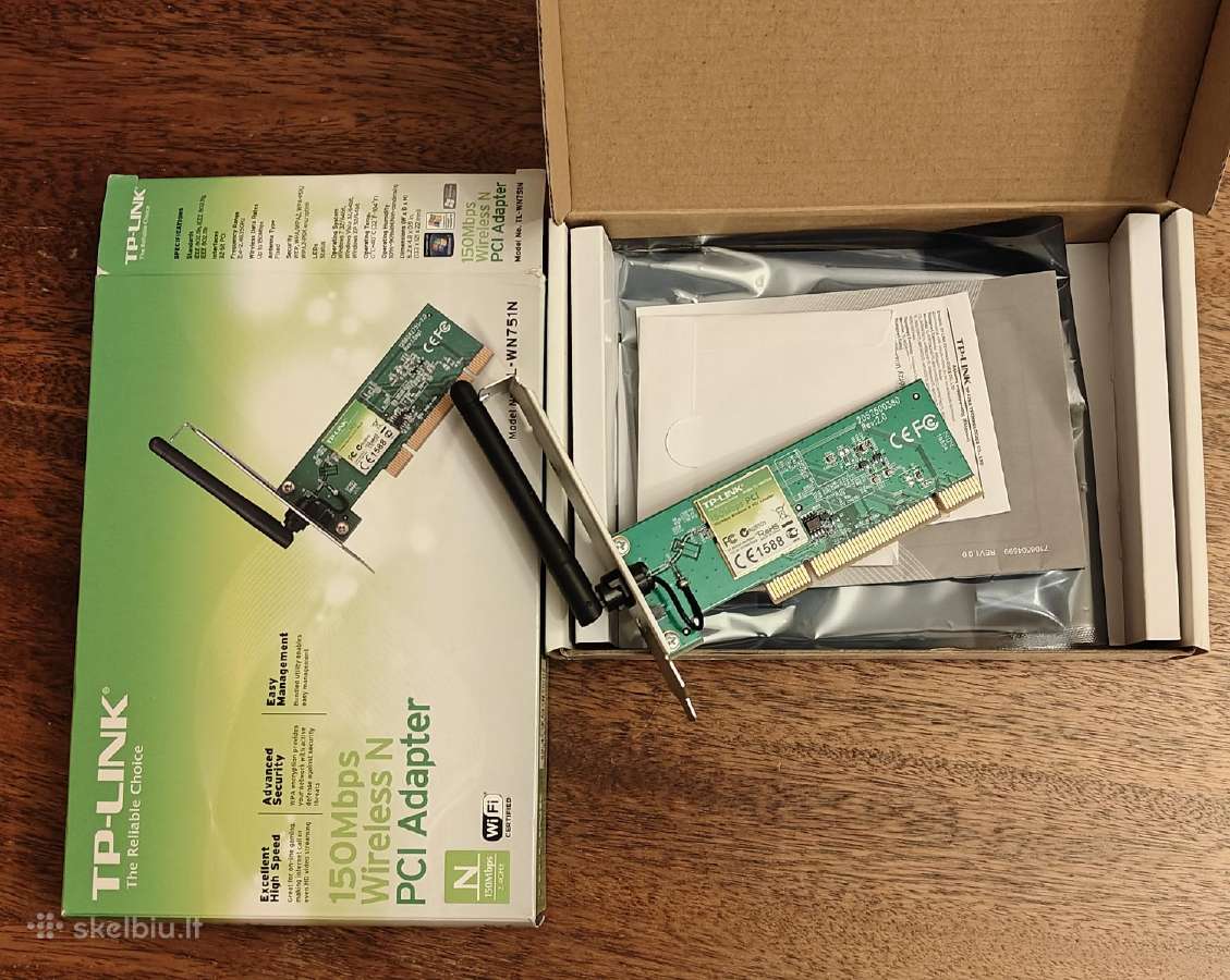 WiFi Pci jungies tinklo plokste Tp-link Tl-wn751n