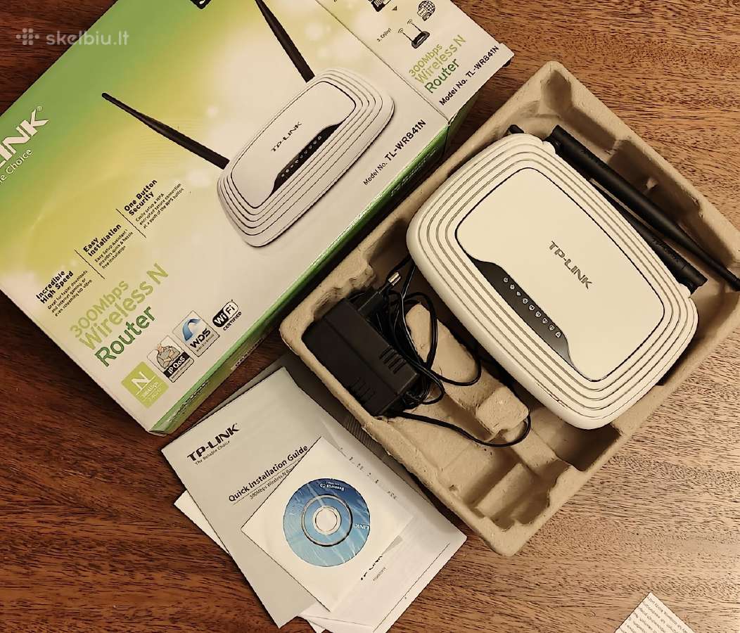 Tp-link Tl-wr841n bevielis 300mbps routeris