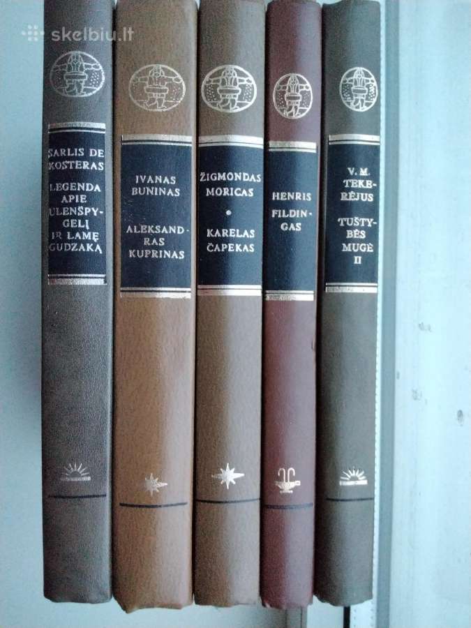 Pasaulinės literatūros biblioteka. 5 rūšių knygos
