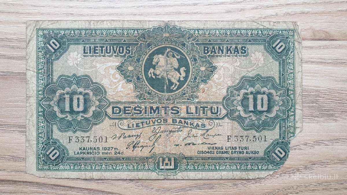 1927 metų 10 litų Lietuva