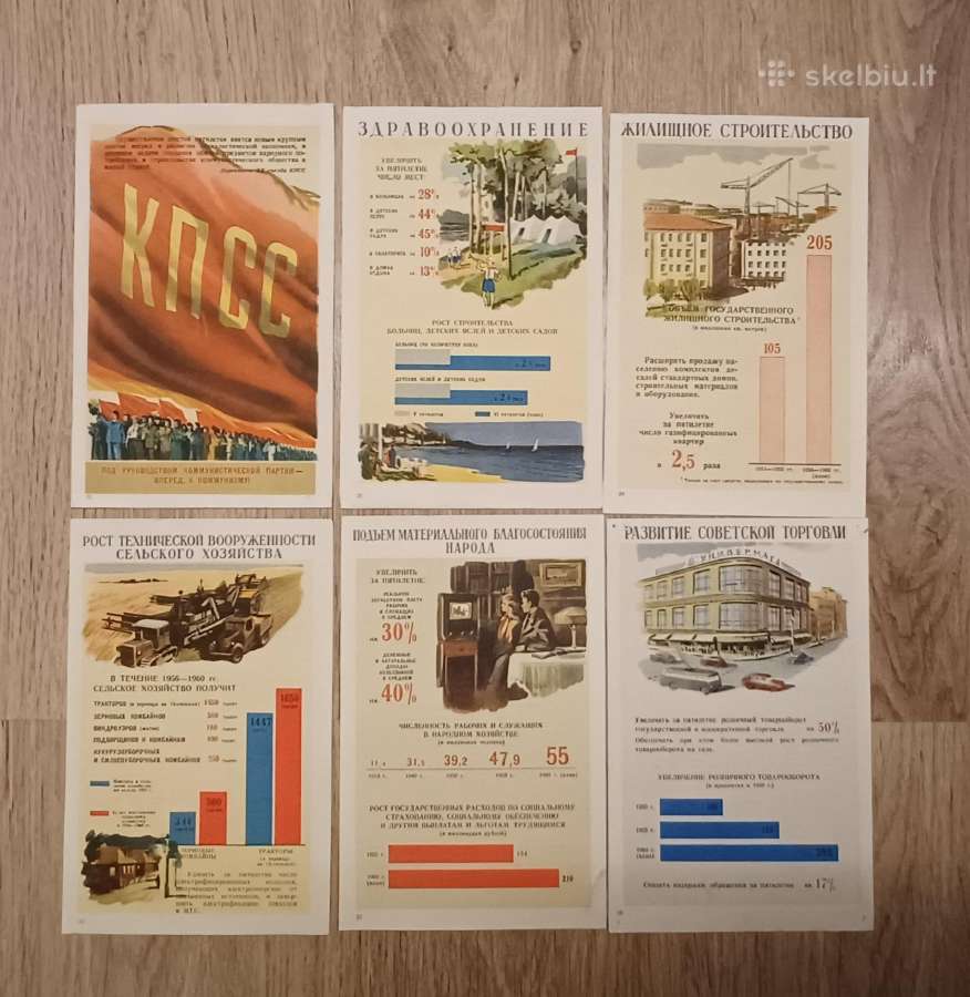 6 penkiamečio planas 1956-1960 m. Rusija rinkinys - nuotraukos Nr. 2
