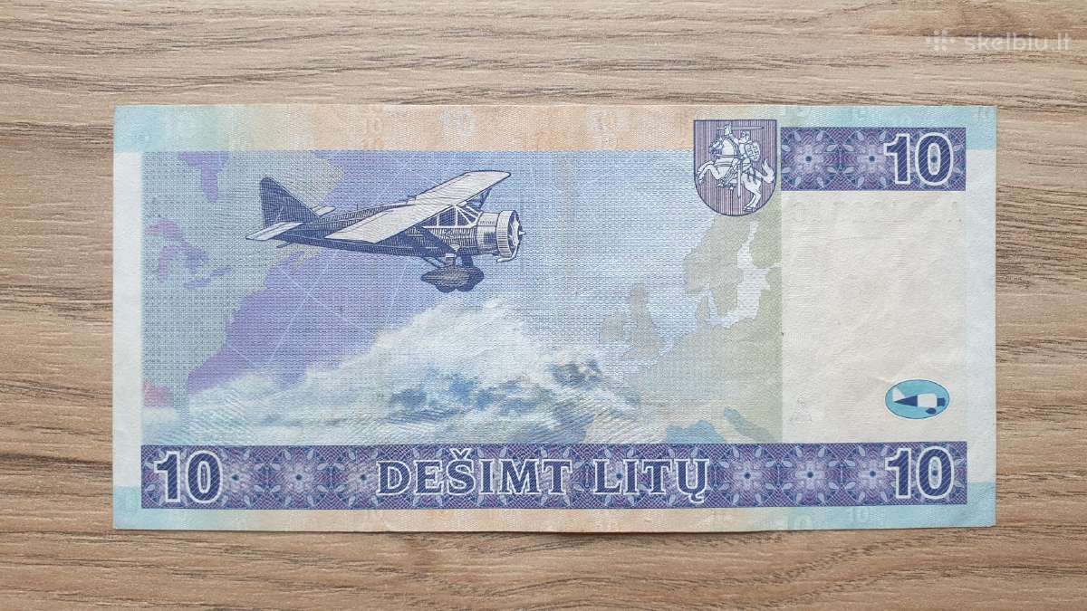 2001 metų 10 litų reta serija Ai - nuotraukos Nr. 2