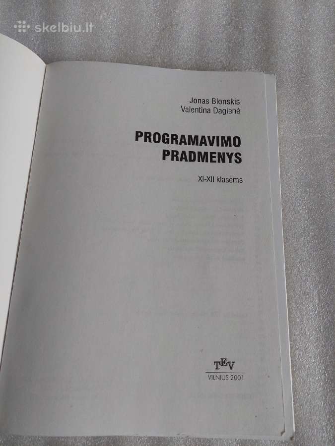 Programavimo pradmenys 11-12 klasėms - nuotraukos Nr. 2