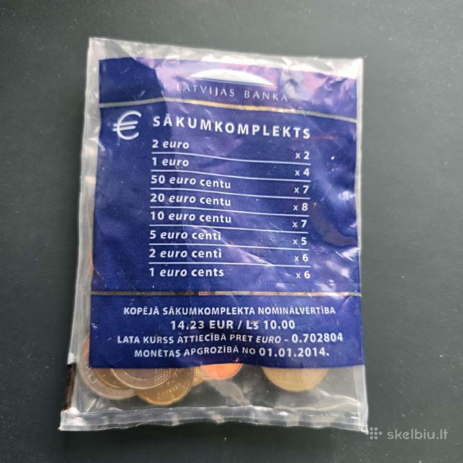 Latvija 2014m Eurų start paketas