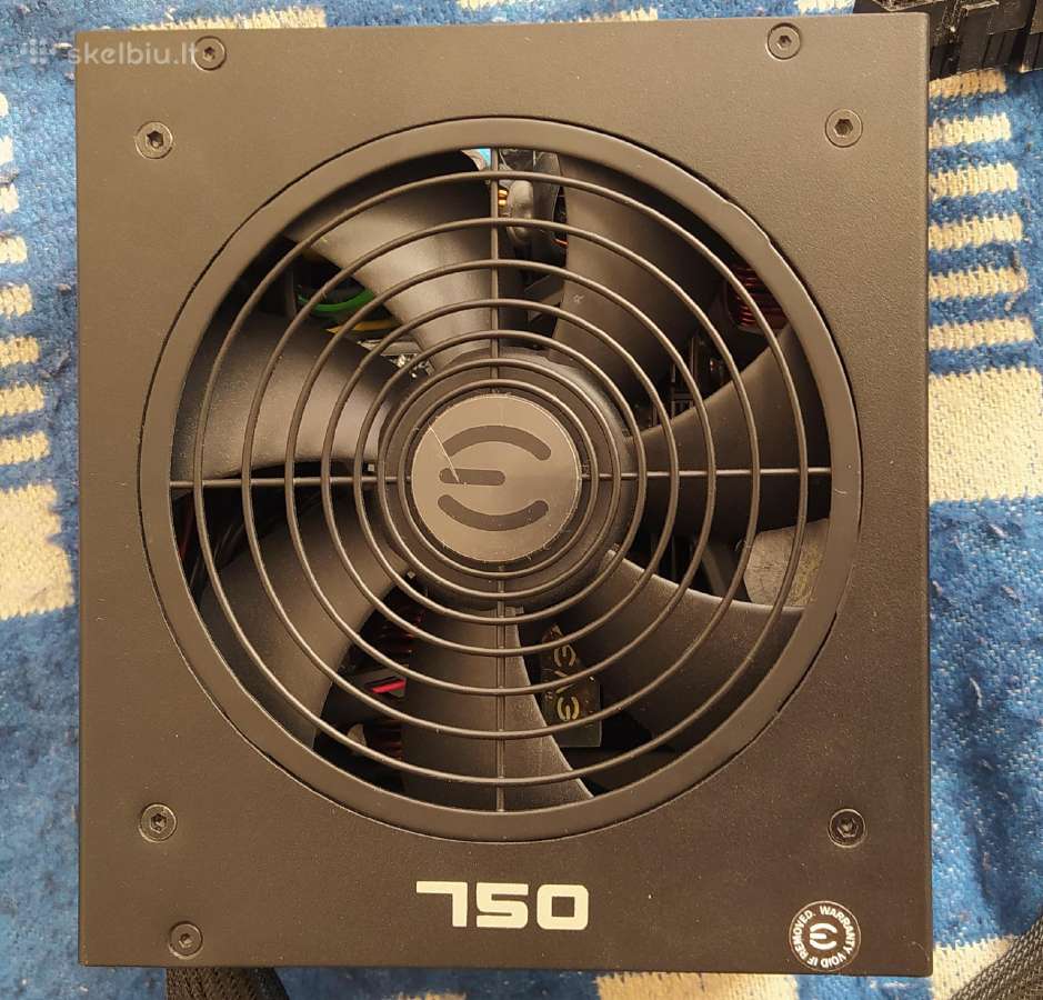 Evga 750 Gq maitinimo blokas. - nuotraukos Nr. 2