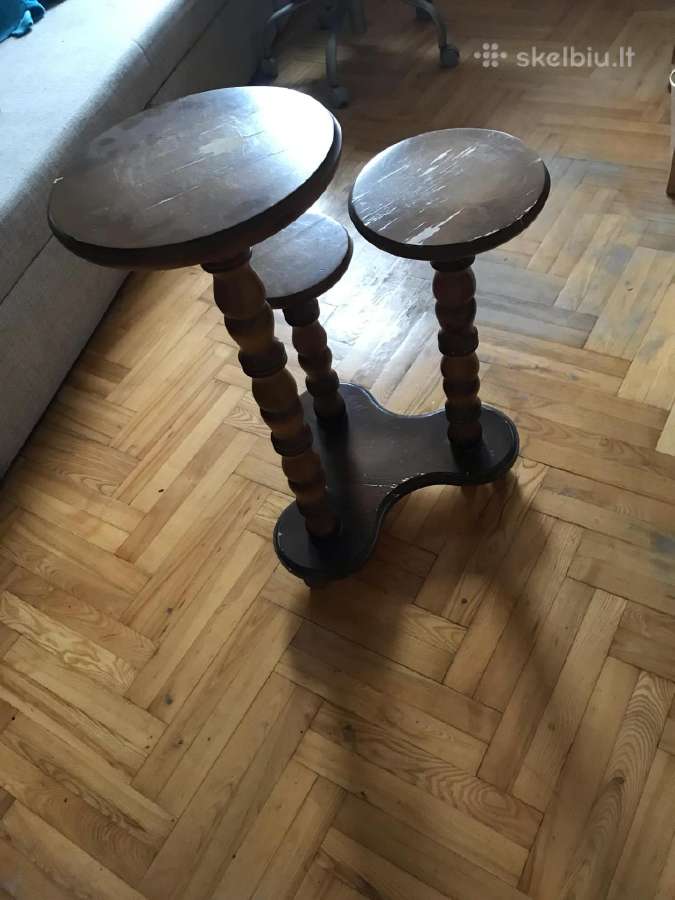 Medinis gėlių ar kitų daiktų stovas - nuotraukos Nr. 2