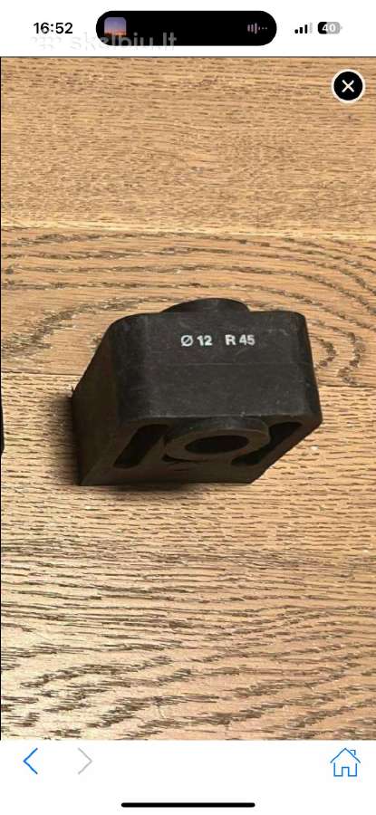 Rems curvo lenkimo segmentas D20 sliauziklis D12 - nuotraukos Nr. 4