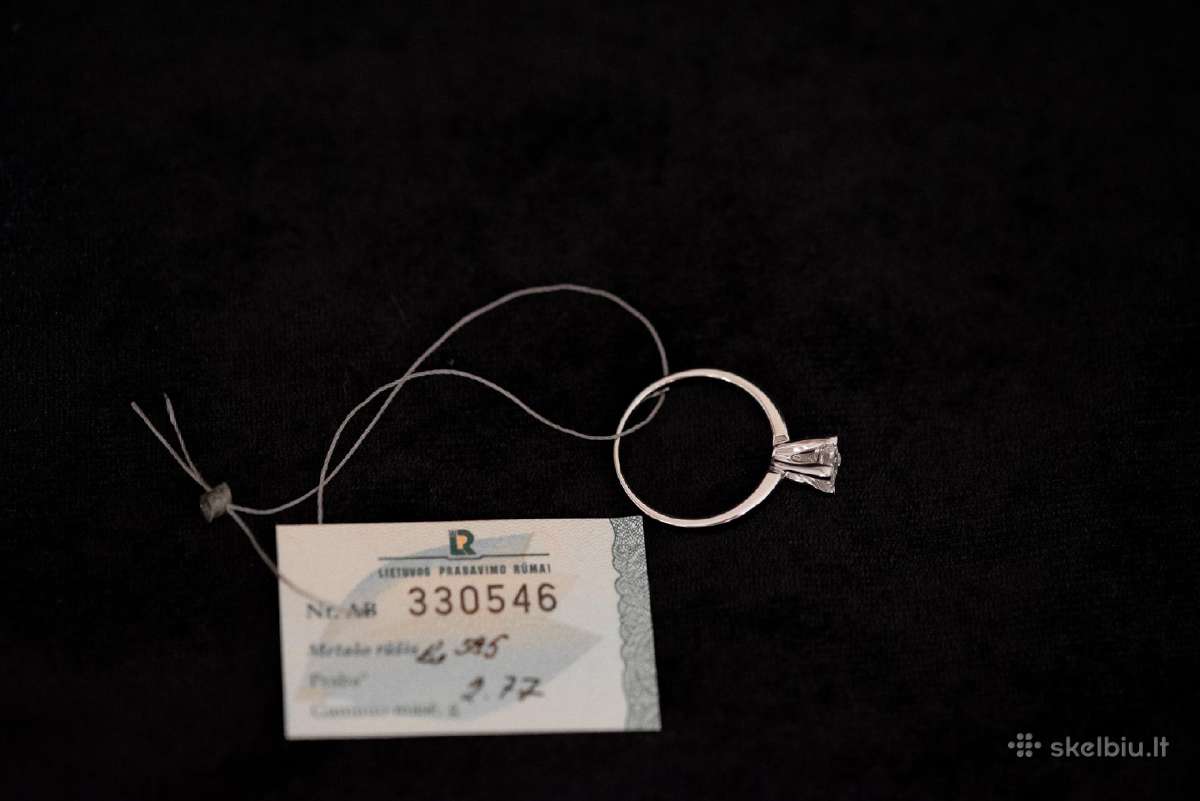 Sužadėtuvių žiedas su deimantu 0.75ct. - nuotraukos Nr. 5