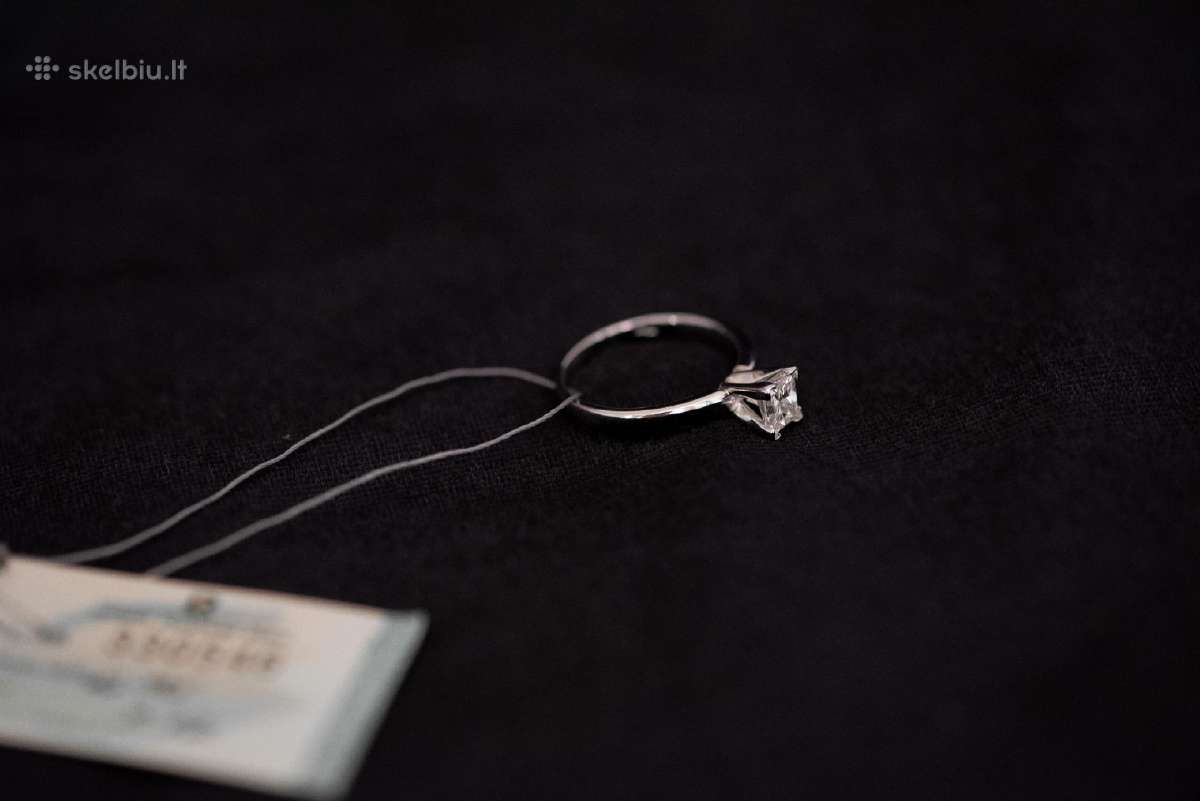 Sužadėtuvių žiedas su deimantu 0.75ct. - nuotraukos Nr. 6