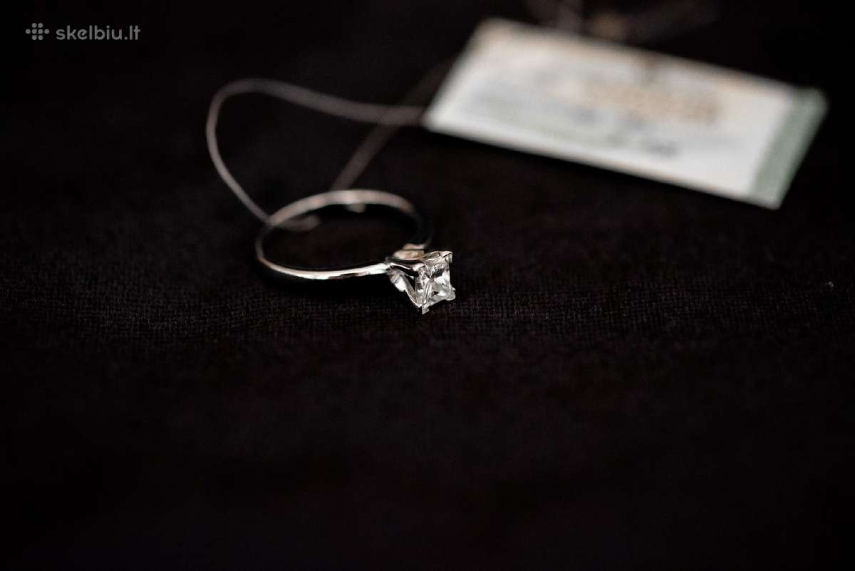 Sužadėtuvių žiedas su deimantu 0.75ct. - nuotraukos Nr. 7