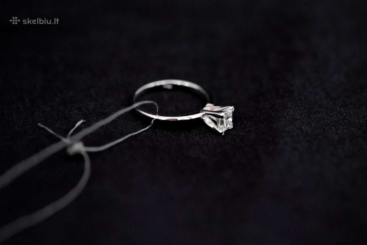 Sužadėtuvių žiedas su deimantu 0.75ct. - nuotraukos Nr. 11