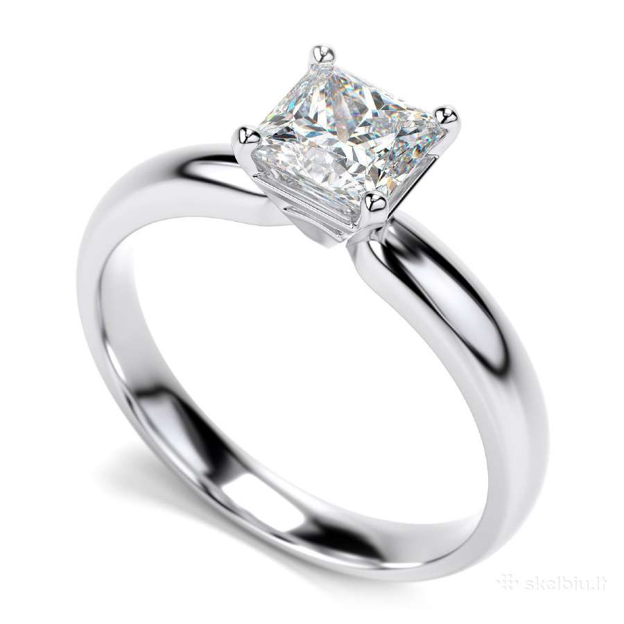 Sužadėtuvių žiedas su deimantu 0.75ct. - nuotraukos Nr. 22