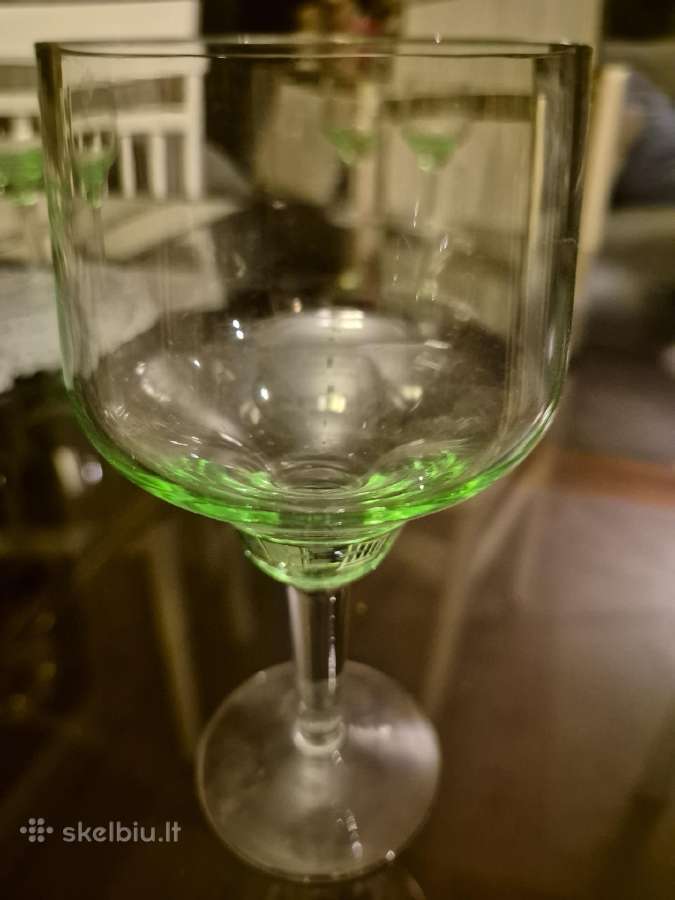Fužeris vintazinis(spalvotas stiklas).9 vnt. - nuotraukos Nr. 4