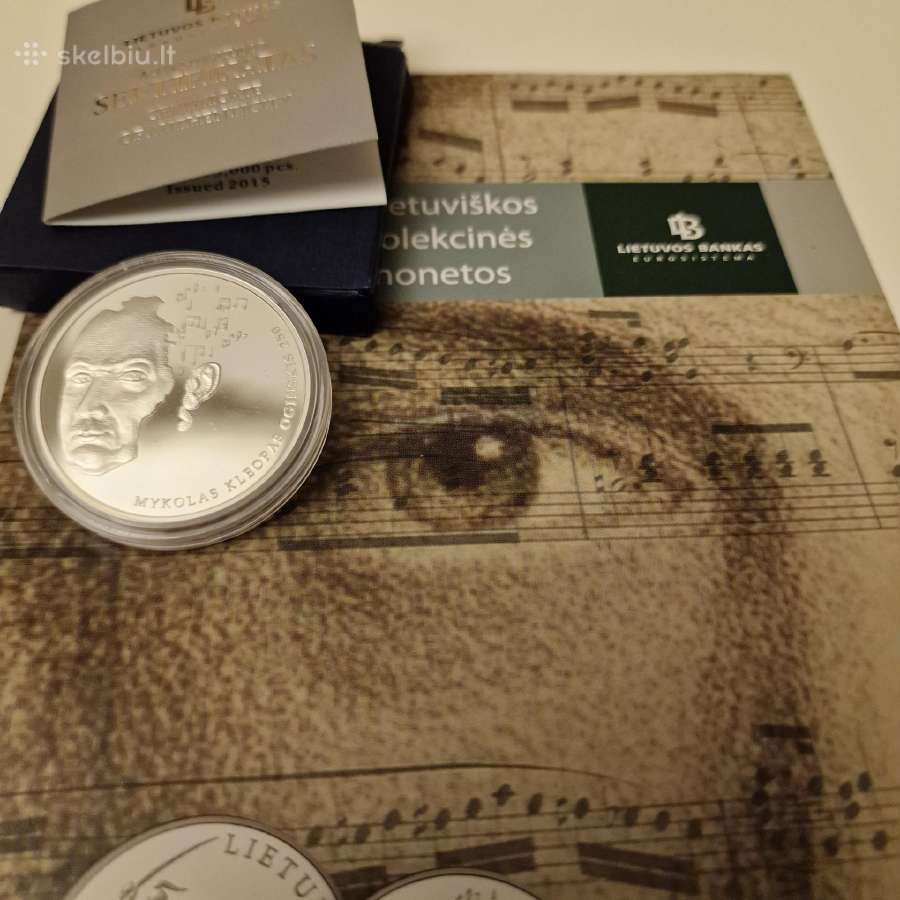 Lietuvos Banko proginės sidabrinės monetos - nuotraukos Nr. 5
