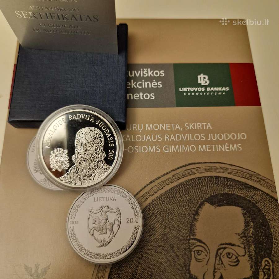 Lietuvos Banko proginės sidabrinės monetos - nuotraukos Nr. 6