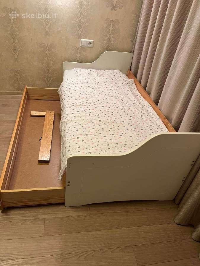 Parduodama vaikiška lova 160x80 su čiužiniu - nuotraukos Nr. 2